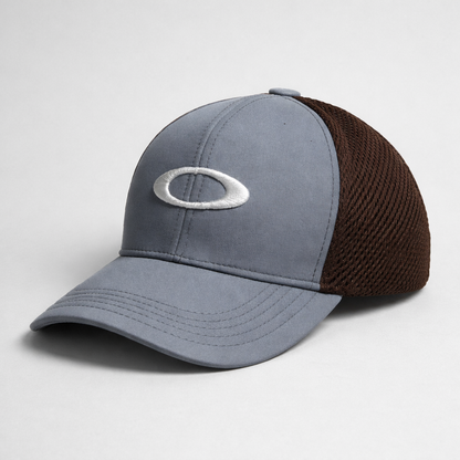UltraFlex Athletic Fitted Cap Grey Brown