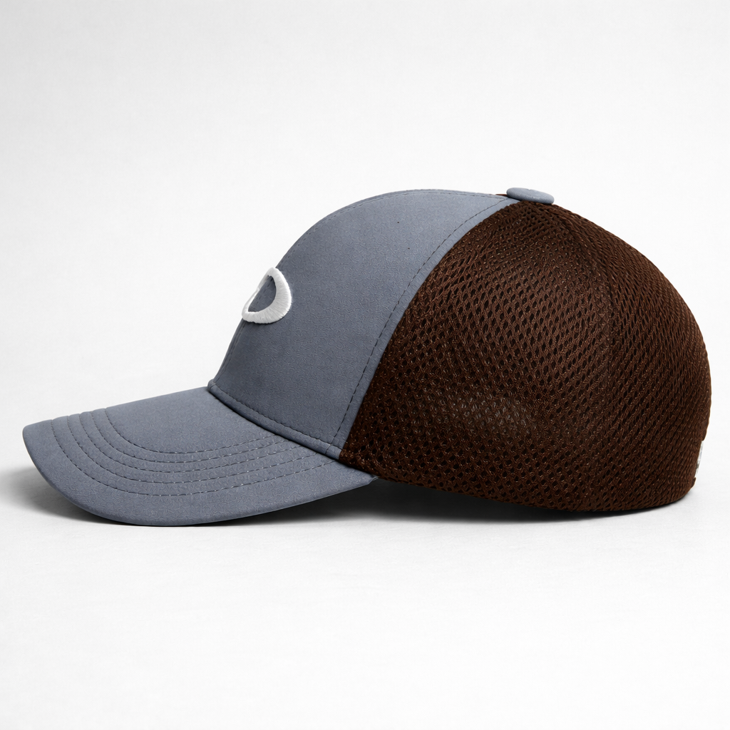 UltraFlex Athletic Fitted Cap Grey Brown