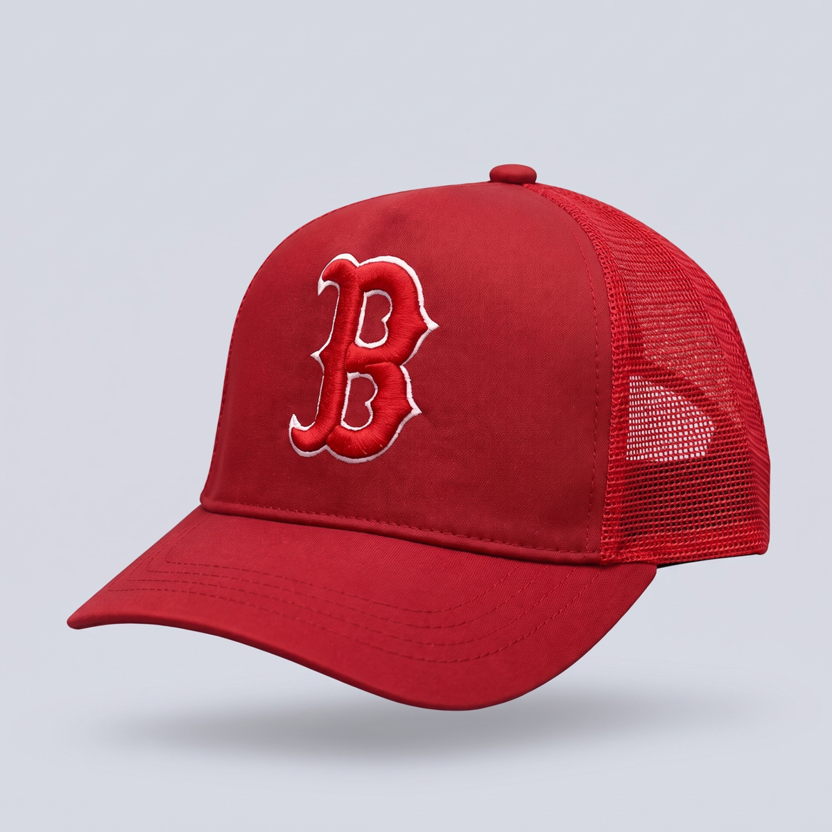 Classic Mesh Trucker Cap  Red