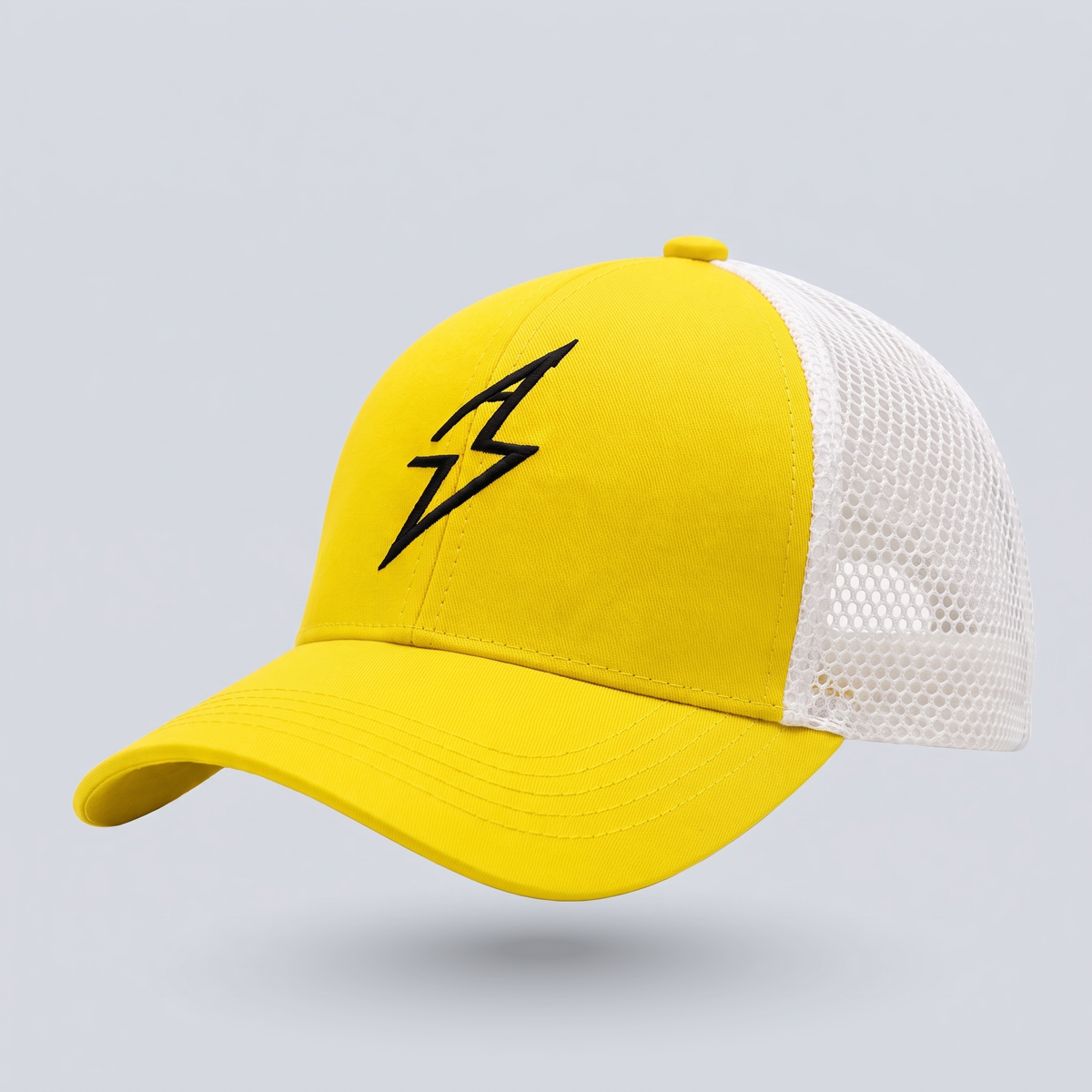 UlltraFlex Athletic Fitted Cap GAC logo Yellow White