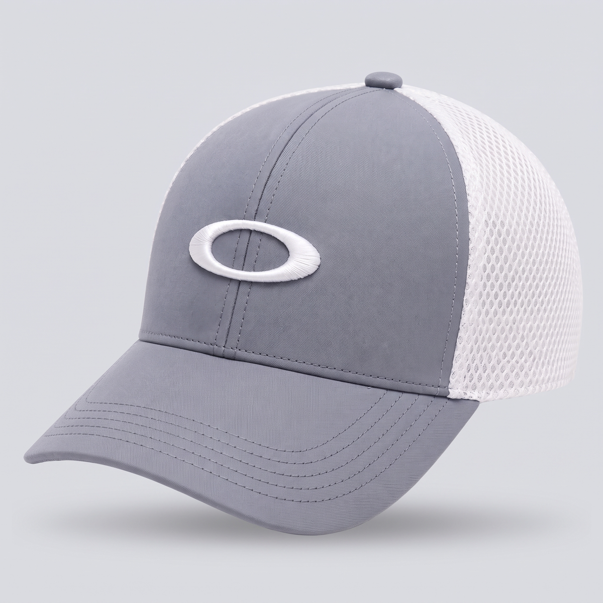 UltraFlex Athletic Fitted Cap Grey/white