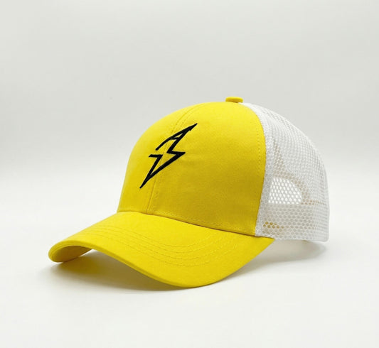 UlltraFlex Athletic Fitted Cap GAC logo Yellow White
