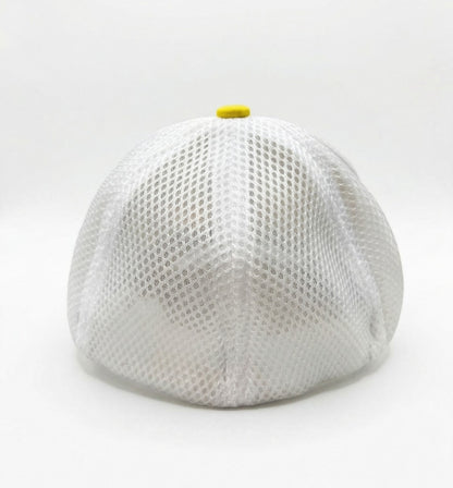 UlltraFlex Athletic Fitted Cap GAC logo Yellow White
