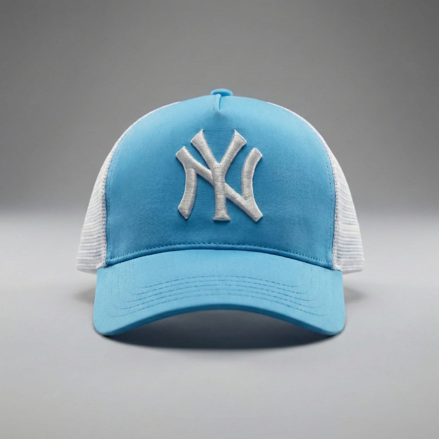 Classic Mesh Trucker Cap Blue White