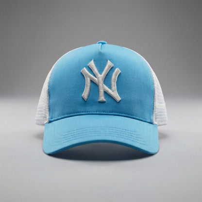Classic Mesh Trucker Cap Blue White