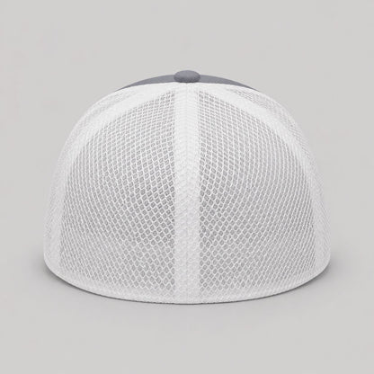 UltraFlex Athletic Fitted Cap Grey/white