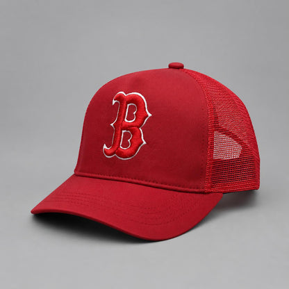 Classic Mesh Trucker Cap  Red