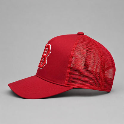 Classic Mesh Trucker Cap  Red