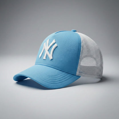 Classic Mesh Trucker Cap Blue White