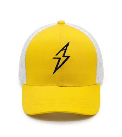 UlltraFlex Athletic Fitted Cap GAC logo Yellow White