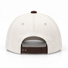 Classic Baseball Cap Brown White